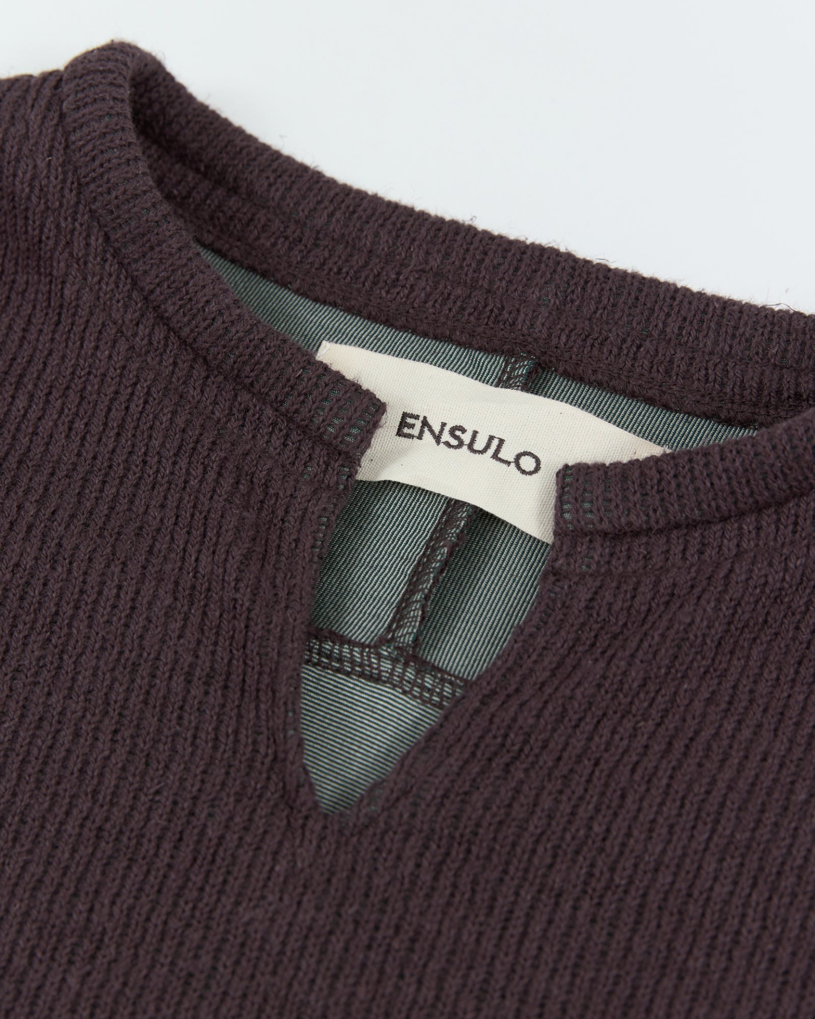 Rib Keyneck Long Tee