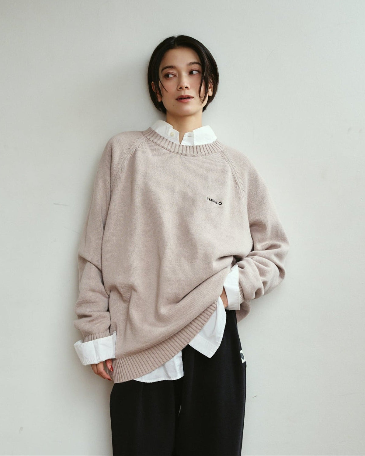 Slub Crew Neck Knit