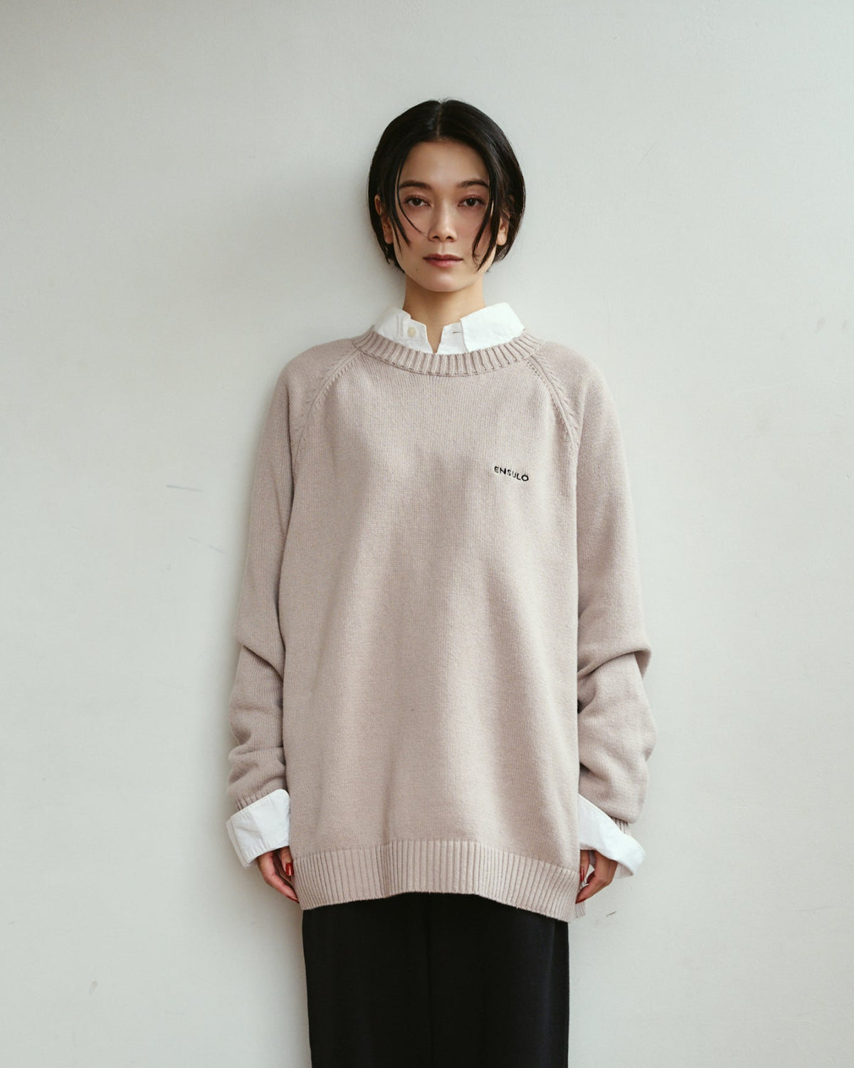Slub Crew Neck Knit