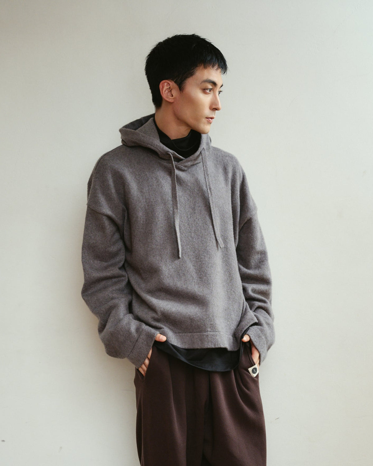Brushed Knit Hoodie