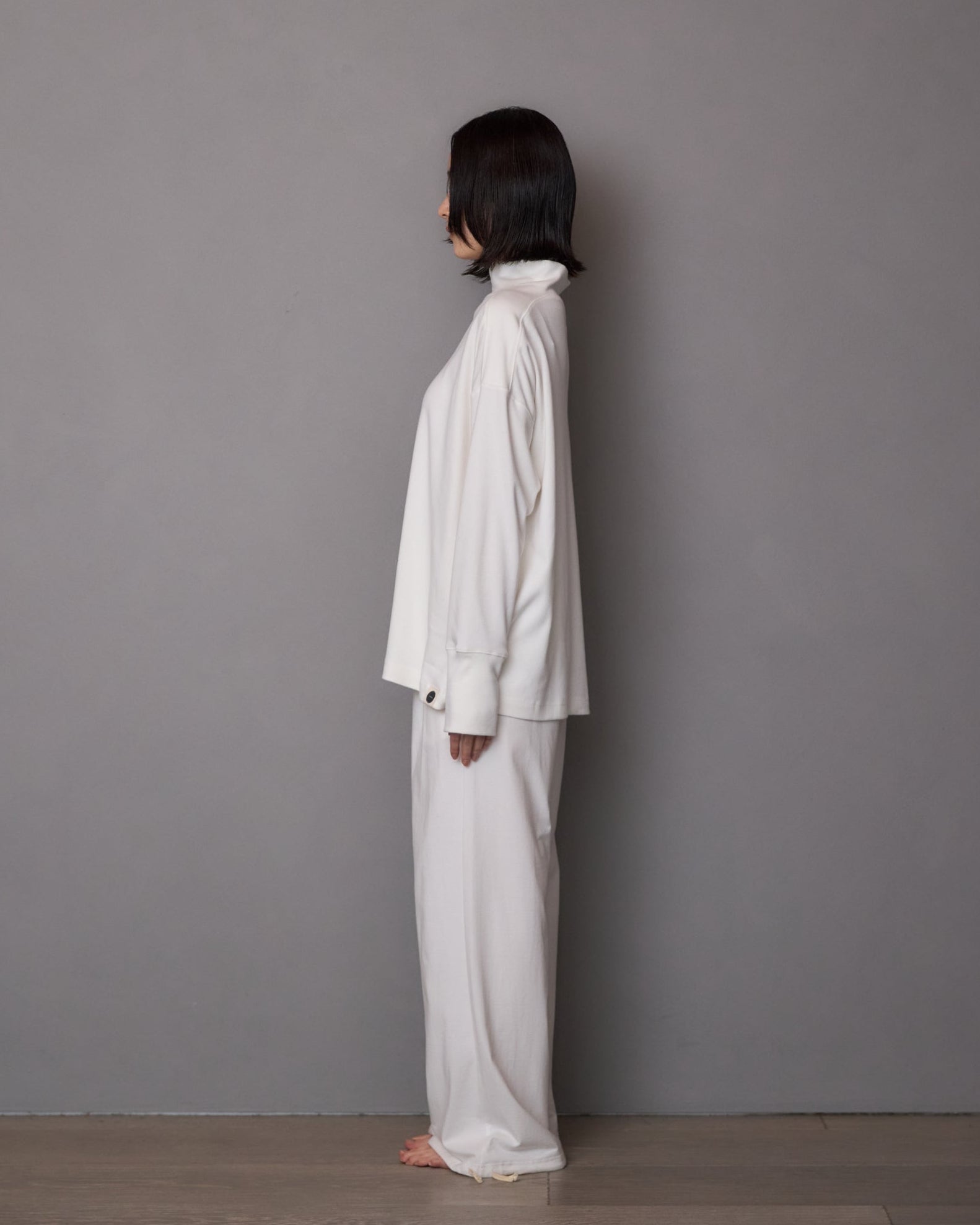 High Neck Loose Long Tee