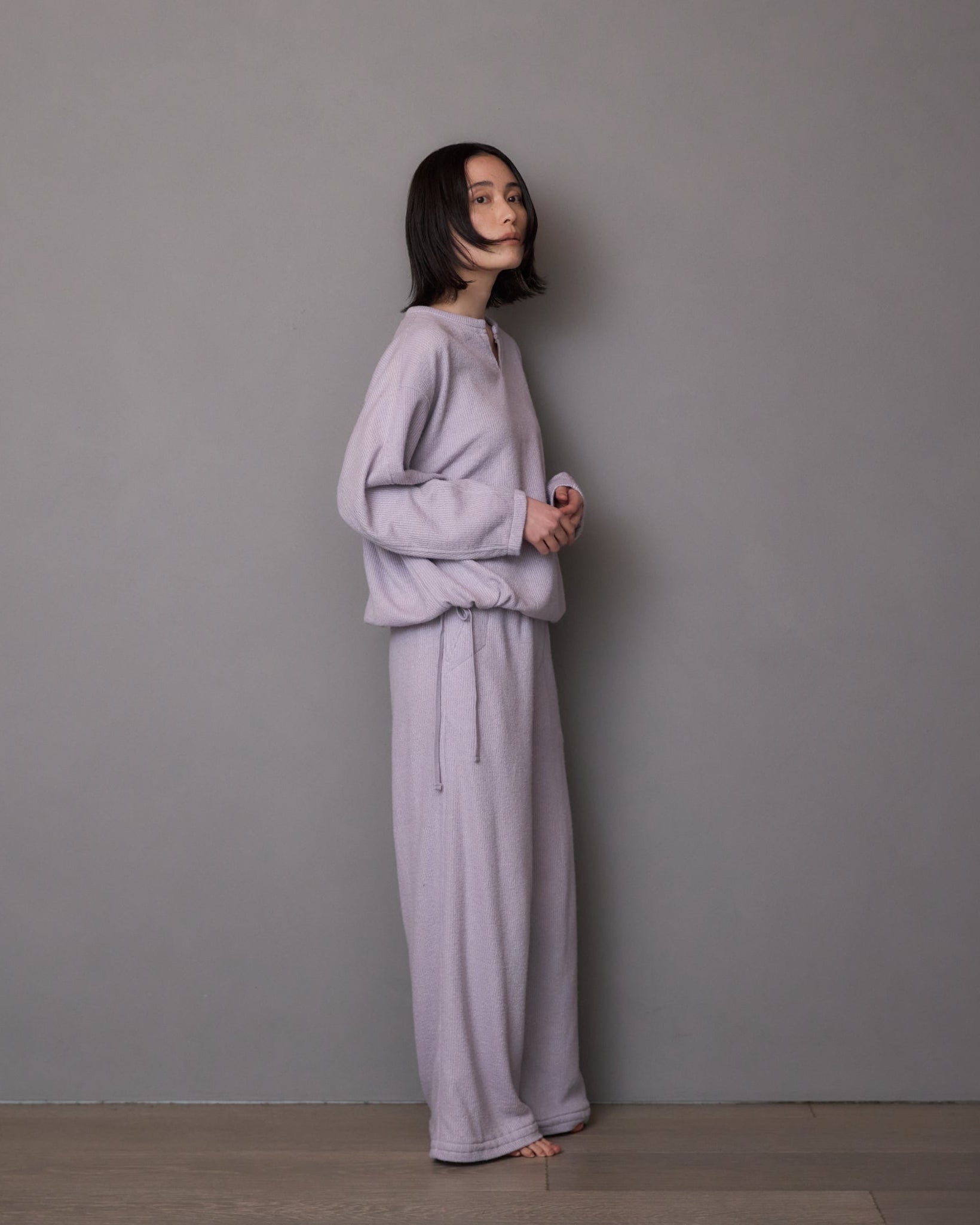 Rib Keyneck Long Tee