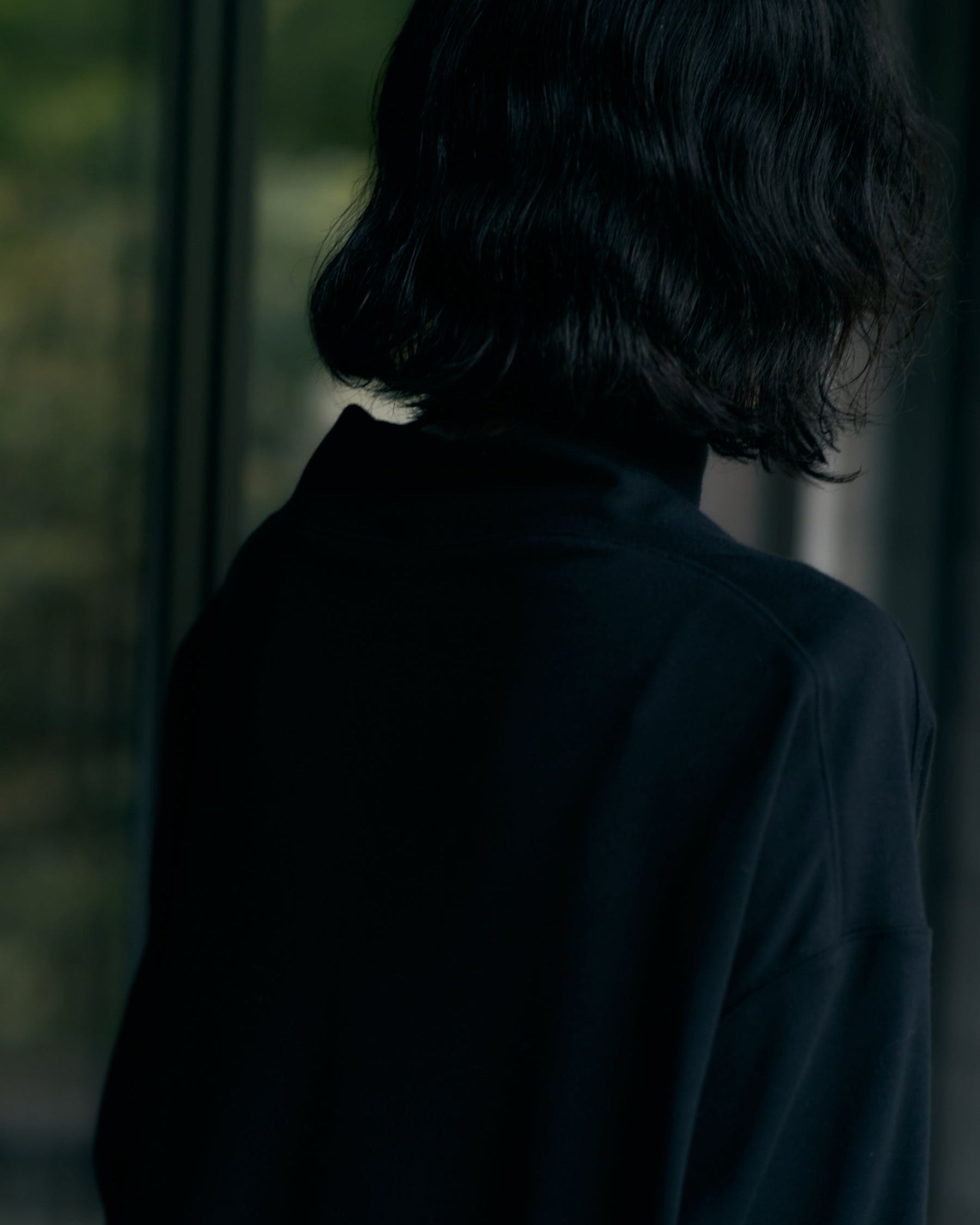 High Neck Loose Long Tee