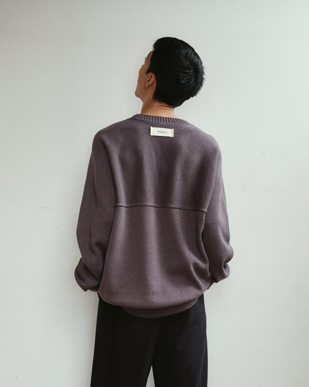 Slub Crew Neck Knit