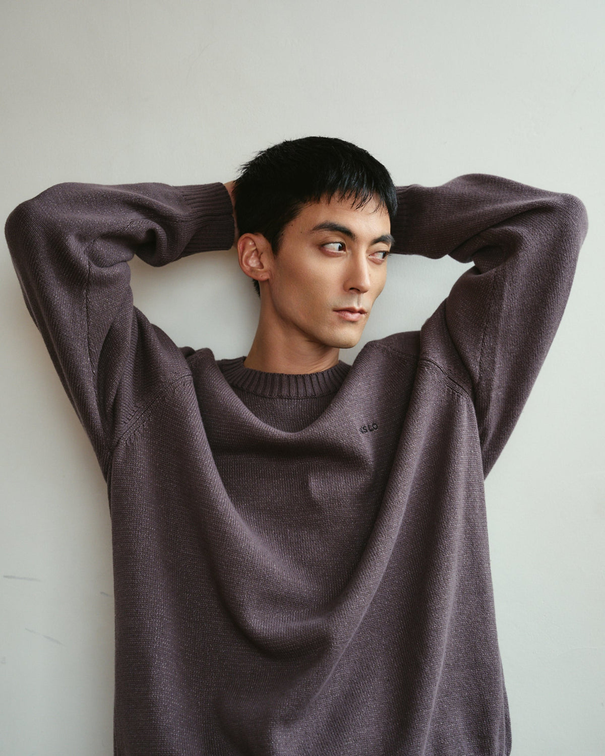 Slub Crew Neck Knit