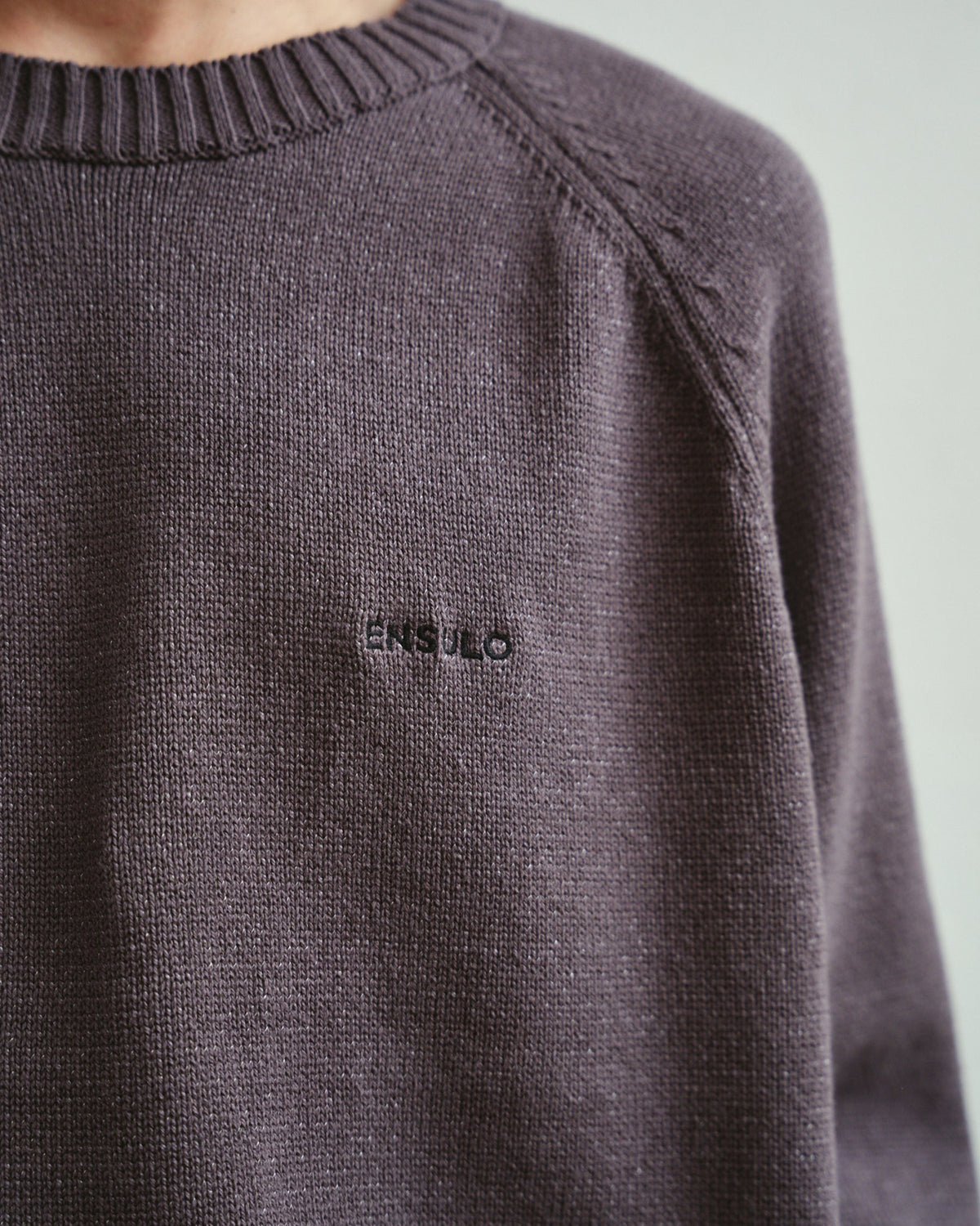 Slub Crew Neck Knit