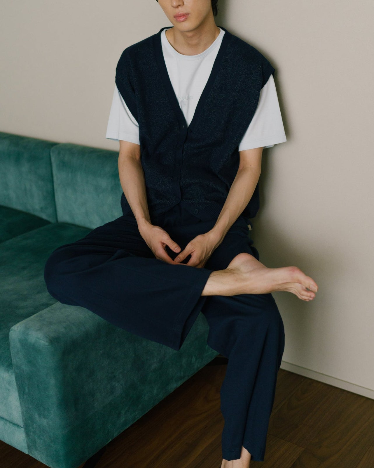 Slub Knit Vest