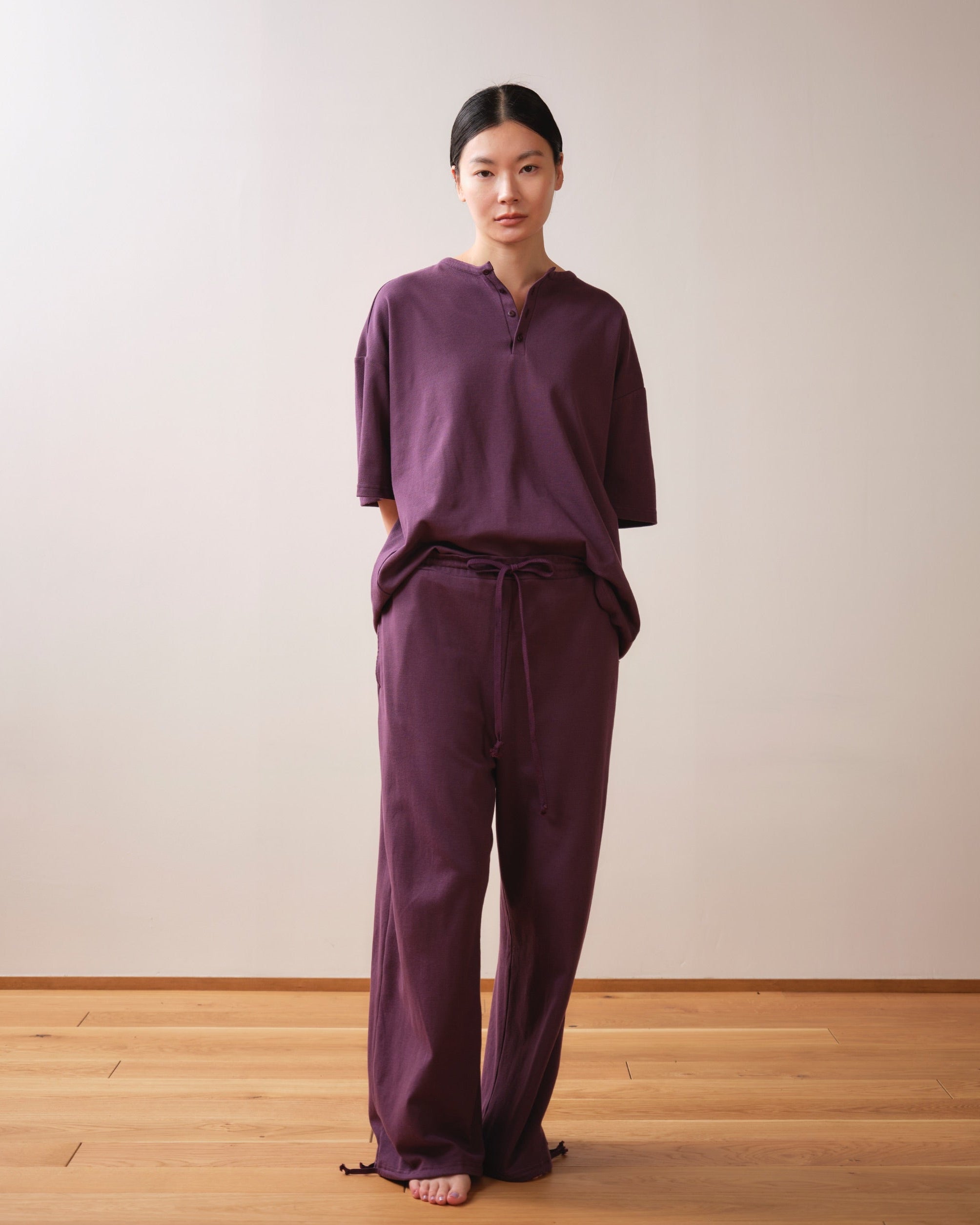 〈SET-UP〉Relax Henry Tee & Pants