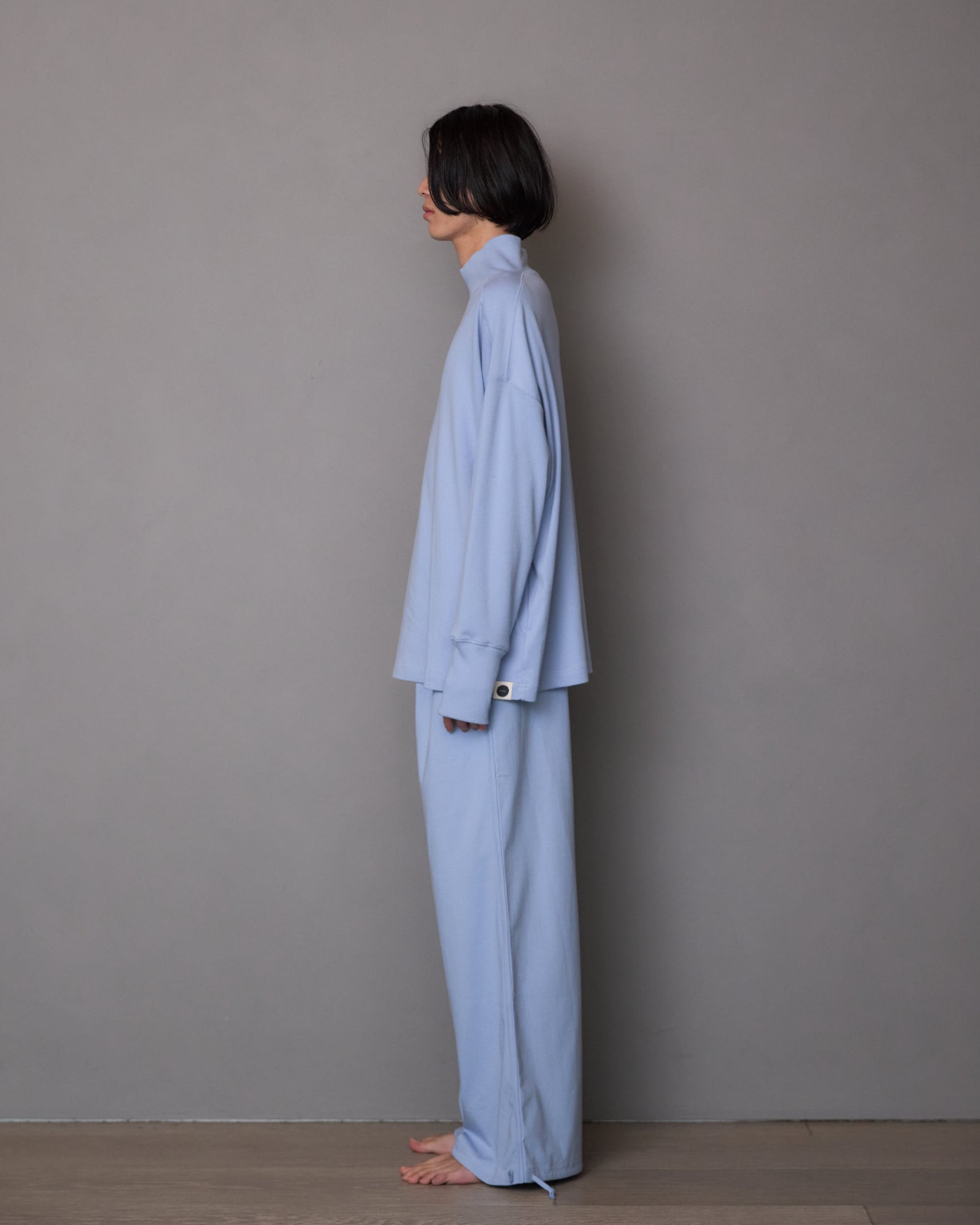 High Neck Loose Long Tee