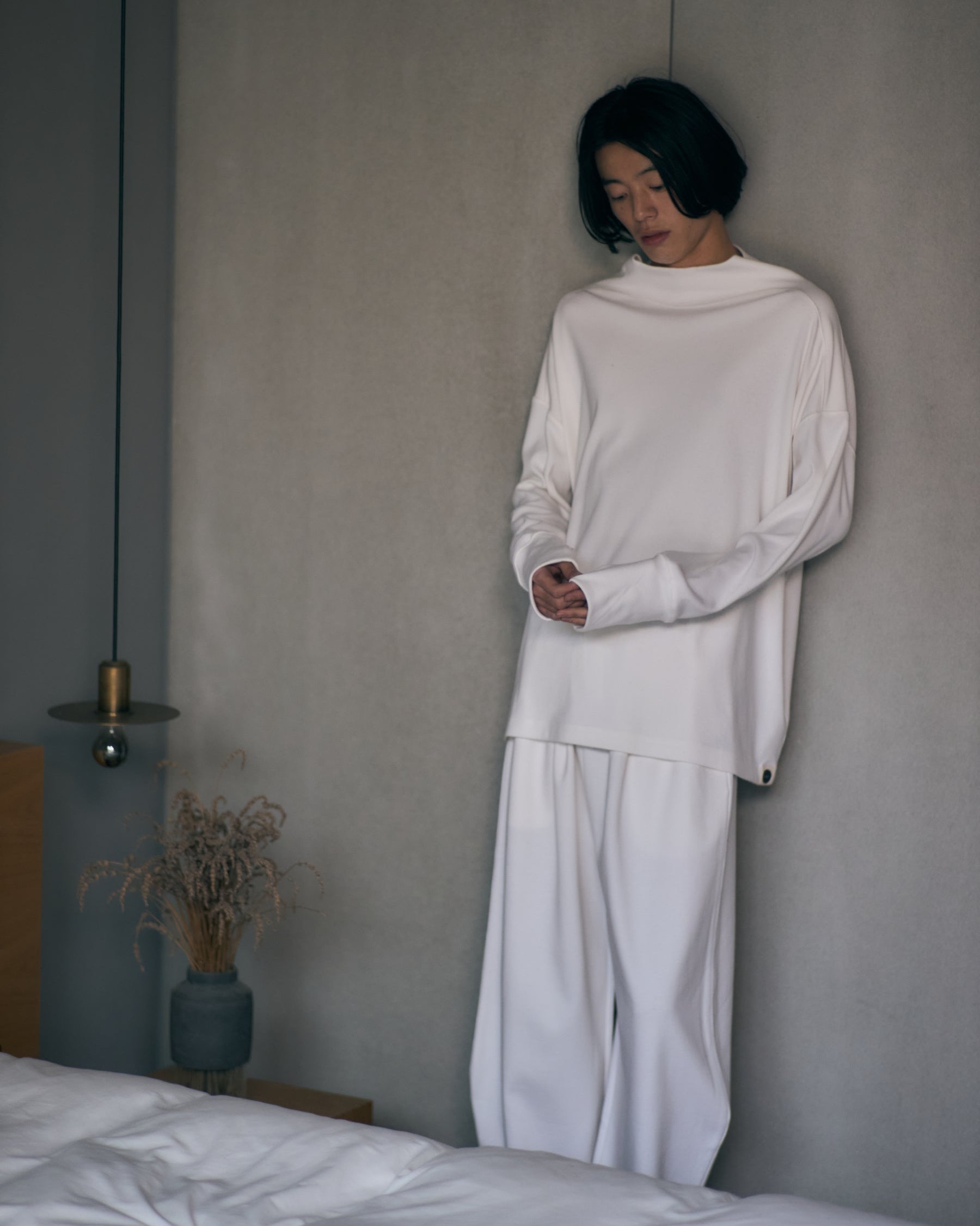 High Neck Loose Long Tee